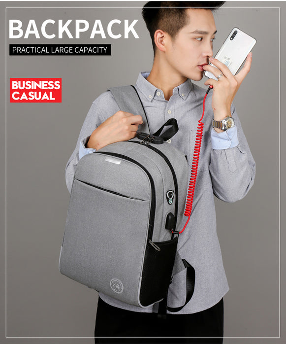 Backpack-RFID, Anti-theft, Security Lock, Smart, Usb Charging, Lightweight- 15.6- inch Laptop Backpack with 5 color options. Notice functional usb charging.