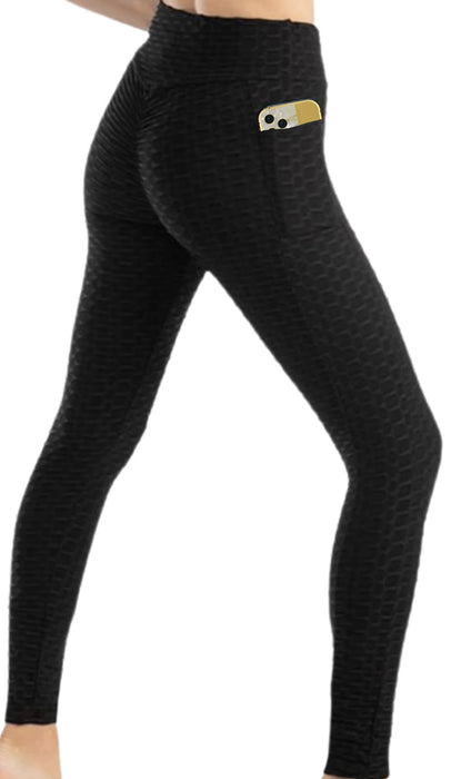 Women's Ruched Butt Lifting Yoga Legging with Side Pockets