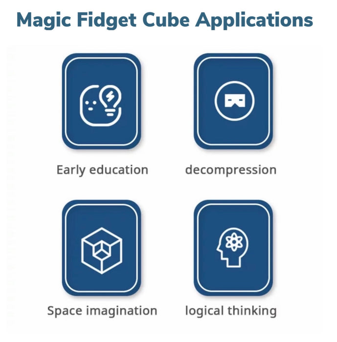 Magic Bean Fidget Cube Rubik Toys - Decompression Toys and IQ Ball