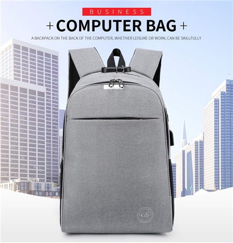 Backpack-RFID, Anti-theft, Security Lock, Smart, Usb Charging, Lightweight- 15.6- inch Laptop Backpack with 5 color options. Business, Leisure, School and Travel Computer Bag.
