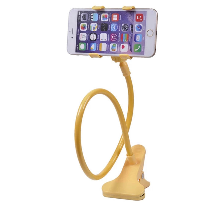 Heavy Duty Phone Holder Adjustable Gooseneck 360 Degrees Rotation Flexible to adjust the position at an ideal distance and comfortable angle for easy viewing.